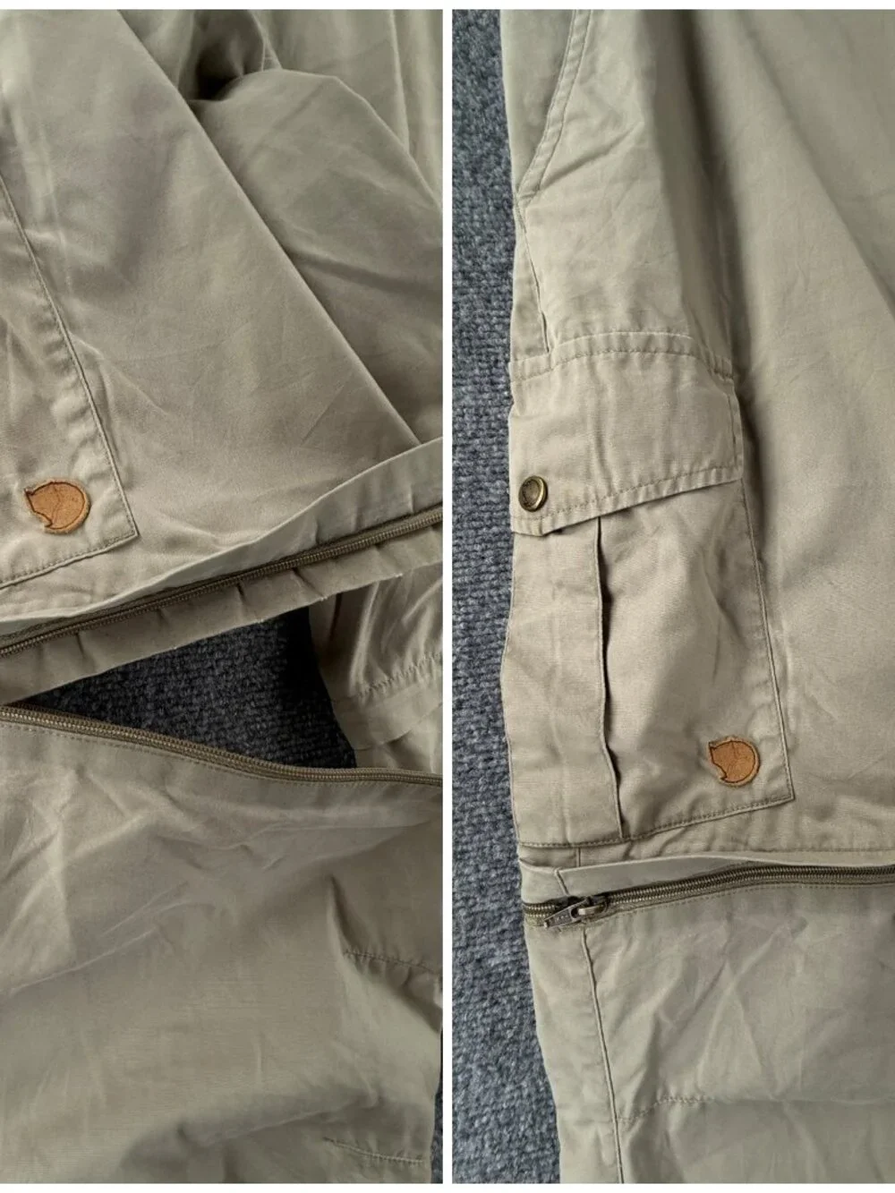 Fjallraven Karl Zip Off Regular Low Convertible Hiking Pants US 37 ACTL 38X32